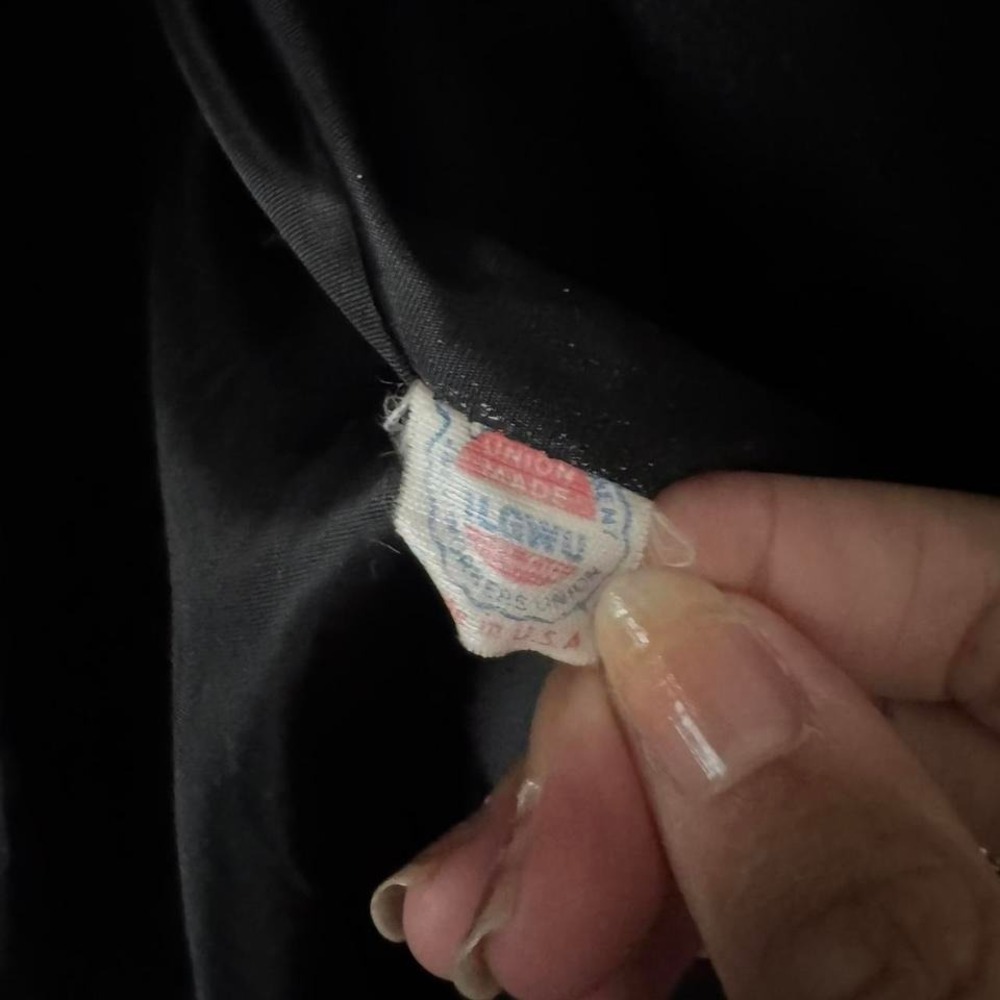 Vintage Black Saks Fifth Avenue Coat High Funnel Neck Union Military Victorian - Picture 7 of 8